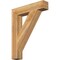 Ekena Millwork Traditional Block Rough Sawn Bracket, Western Red Cedar, 6"W x 32"D x 40"H BKT06X32X40TRA05RWR - alternate 1